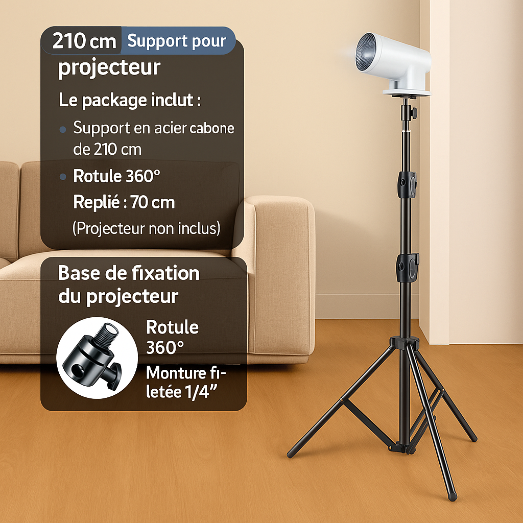 Trépied pour projecteur HY300PRO