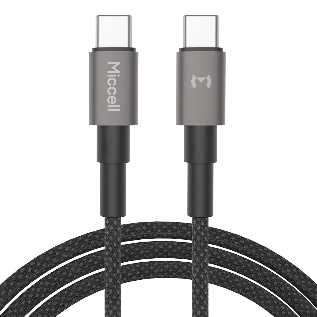 Câble Miccell VQ-D34 – USB-C vers USB-C | Charge rapide 60W 3M