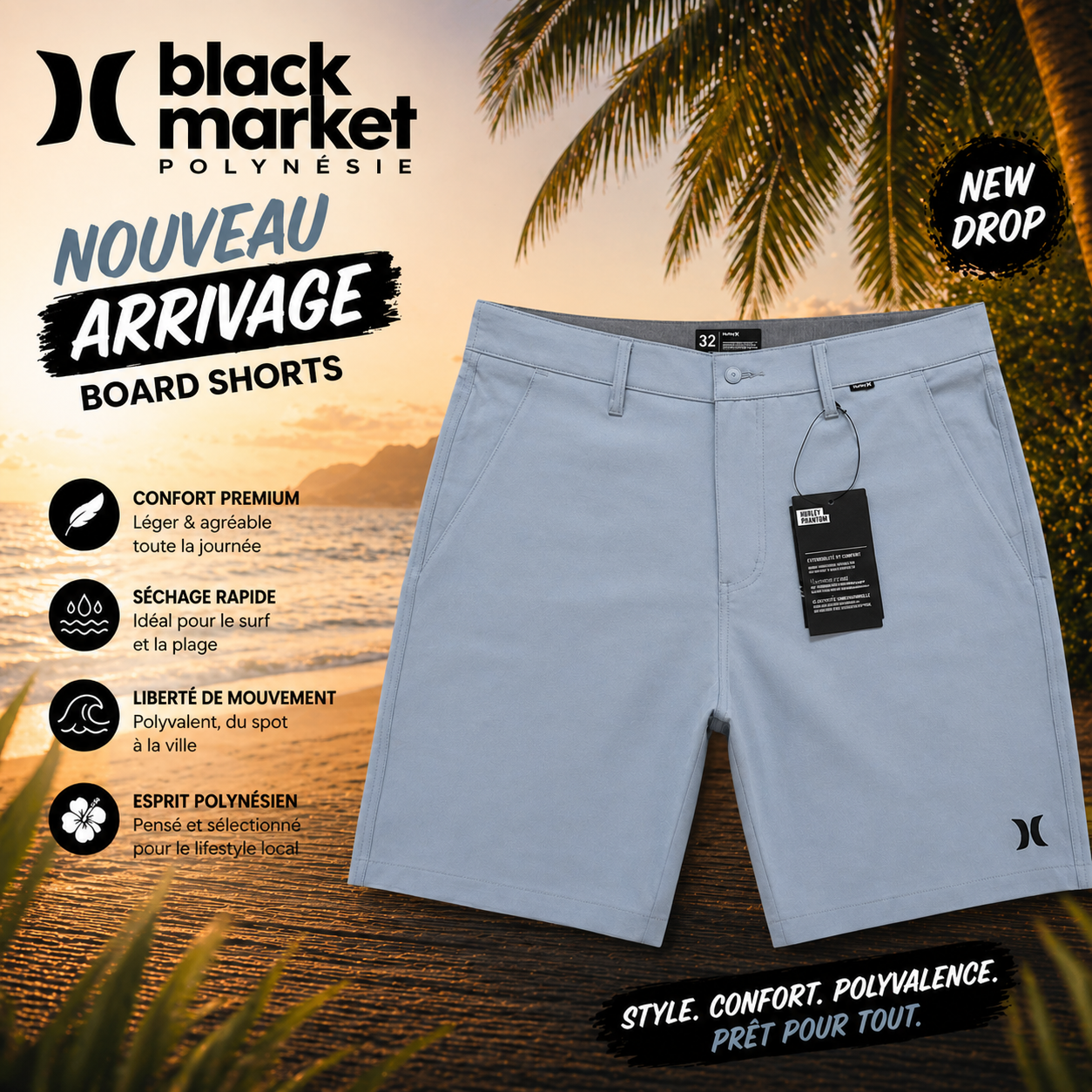Short HURLEY S27